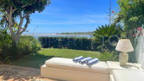 Front line Guadiaro River townhouse in Paseo Rio, in Sotogrande Beach with fantastic views to the sea and Gibraltar.