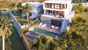 Newly built first line golf development of modern villas for sale in Calanova Mijas Costa