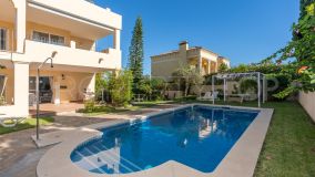 Superb, spacious frontline golf semi-detached villa, 5 bedrooms, 4 bathrooms, in the much sought after area of Guadalmina Alta.
