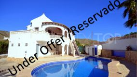 Welcoming property in Ibiza style with pool at el Campello, Venta Lanuza