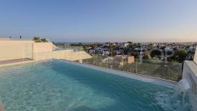 Newly built semi-detached villa in Nueva Andalucia with panoramic sea views for sale