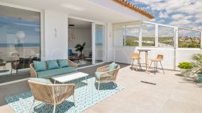 Fully renovated 3 bedroom duplex penthouse front line beach with spectacular views to the Mediterranean and the coast