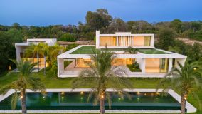 Outstanding contemporary Five bedroom Project villa with unbeatable views over golf course and the Mediterranean coast in Finca Cortesin, Casares.