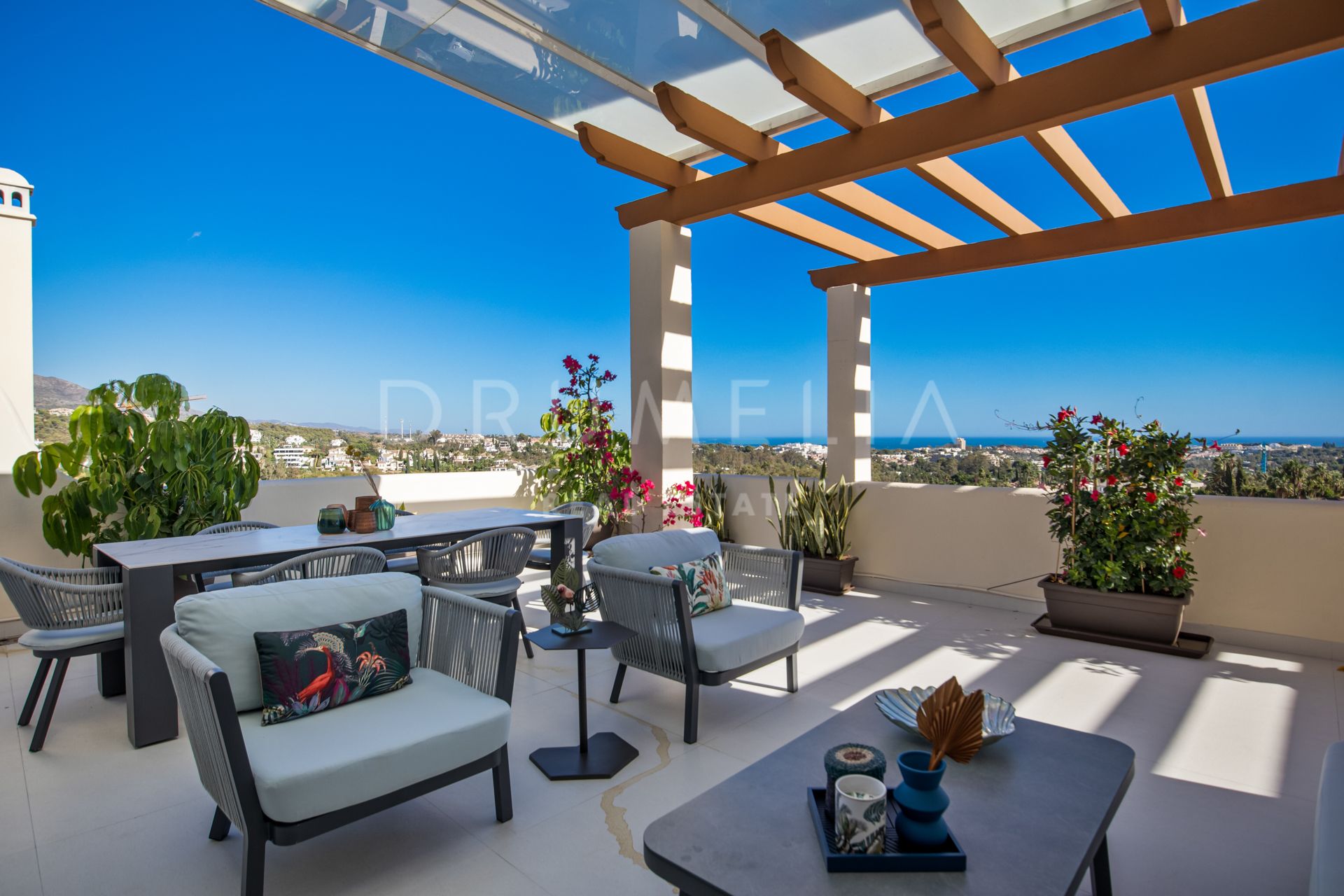 Renovated modern luxury duplex penthouse with amazing open sea and