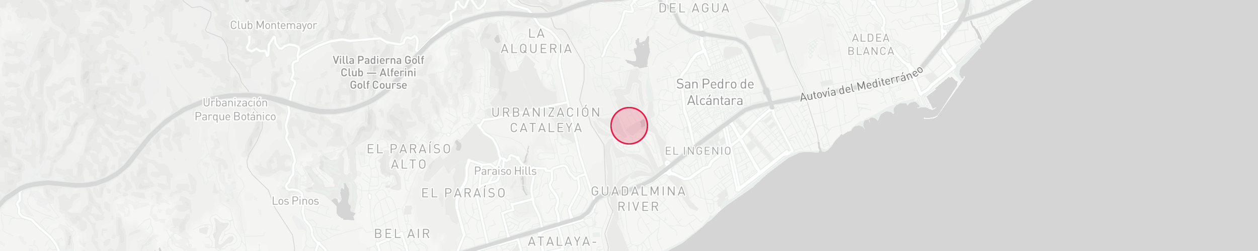 Mapa de localización de la propiedad - Guadalmina Alta