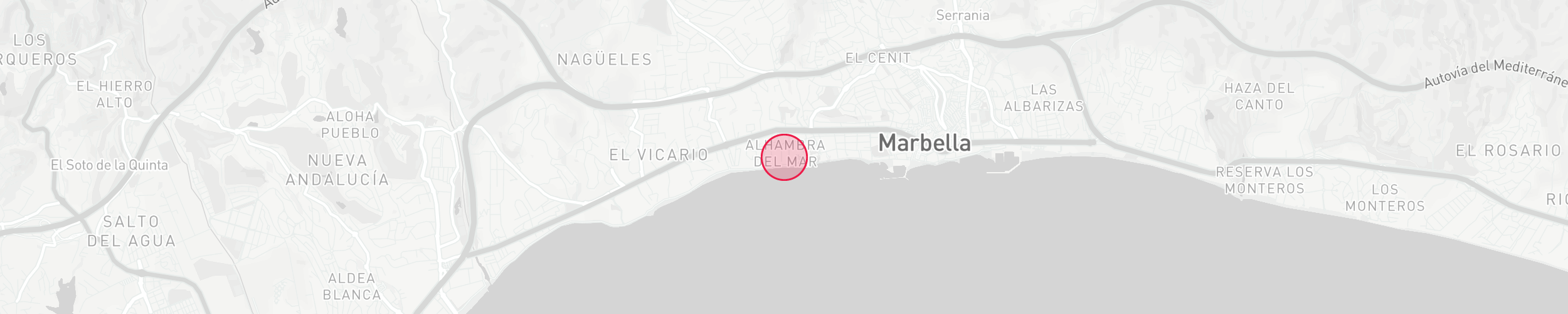 Plan de localisation de propriétés - Alhambra del Mar