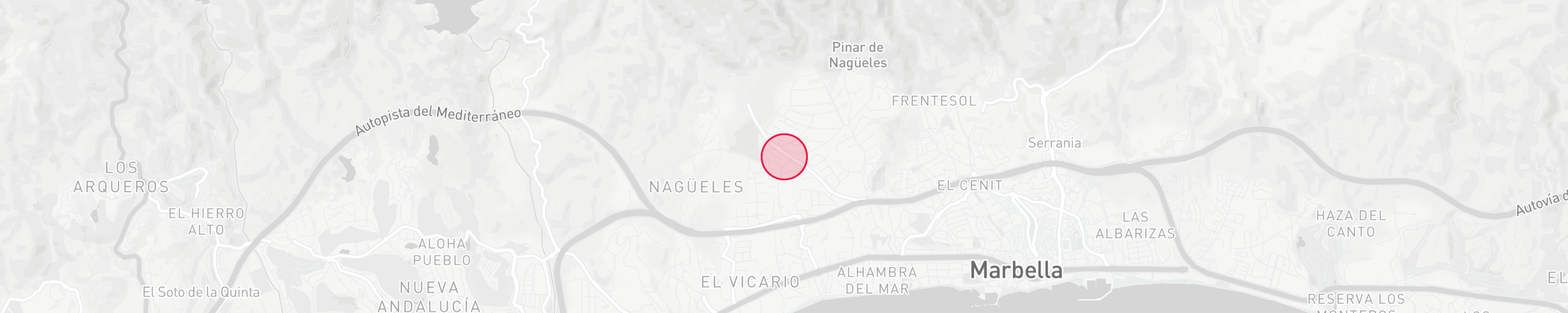 Mapa de localización de la propiedad - Sierra Blanca del Mar