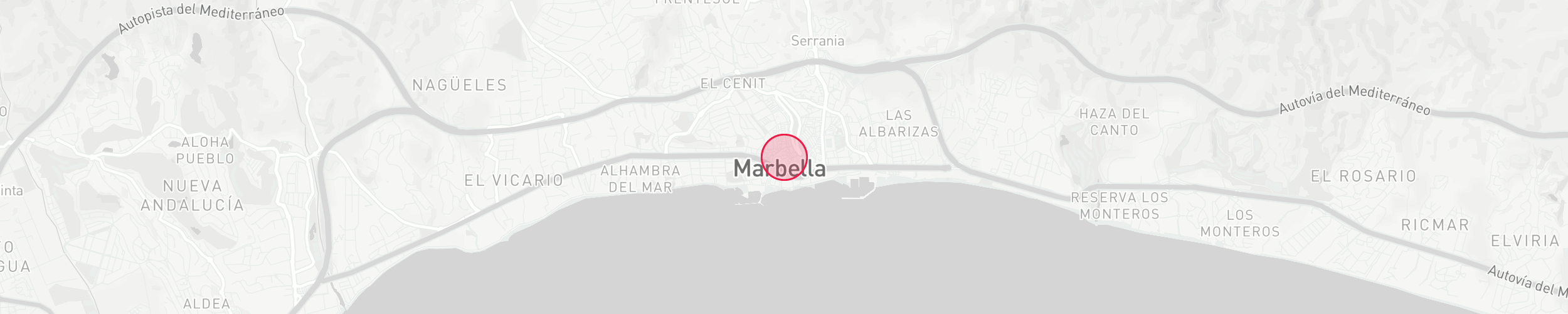 Plan de localisation de propriétés - Marbella Centre