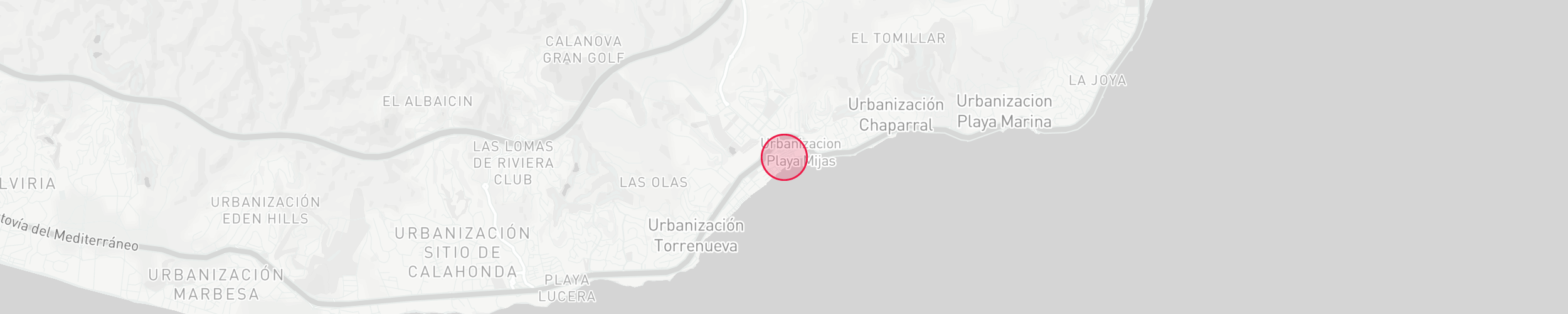 Карта расположения объекта - Cala de Mijas