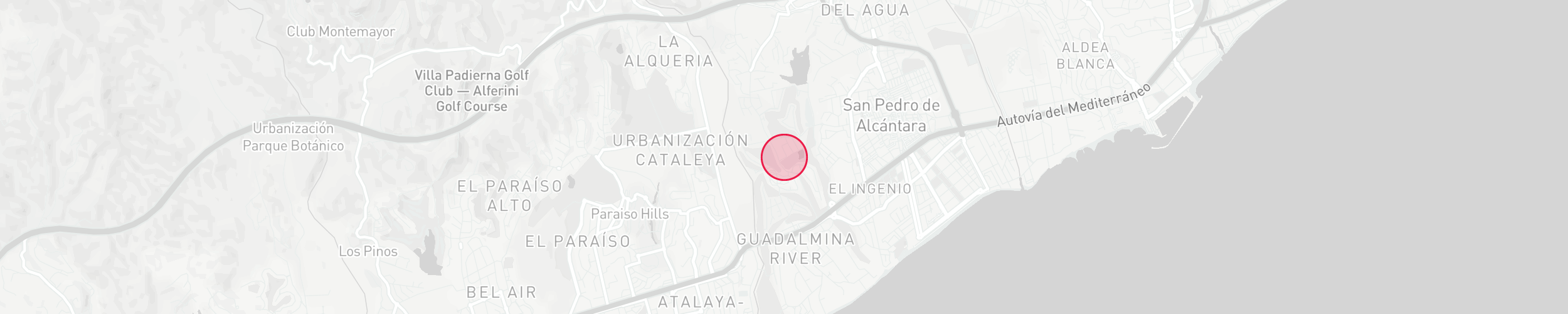 Plan de localisation de propriétés - Guadalmina Alta