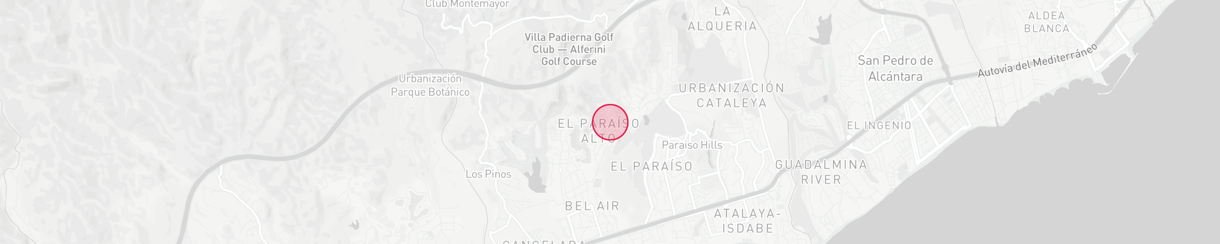 Карта расположения объекта - Paraiso Alto