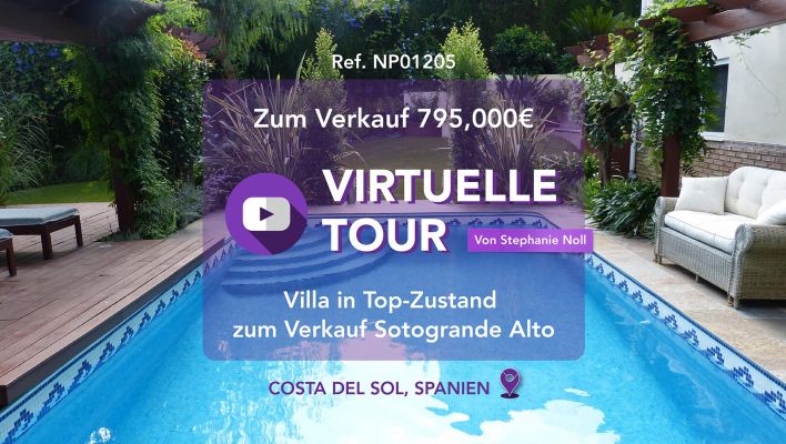 Virtuelle Tour - Stephanie zeigt ein erschwingliches Familienhaus in Sotogrande!