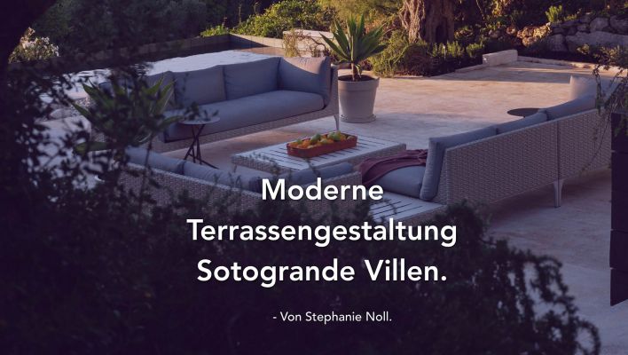 Moderne Terrassengestaltung Sotogrande Villen