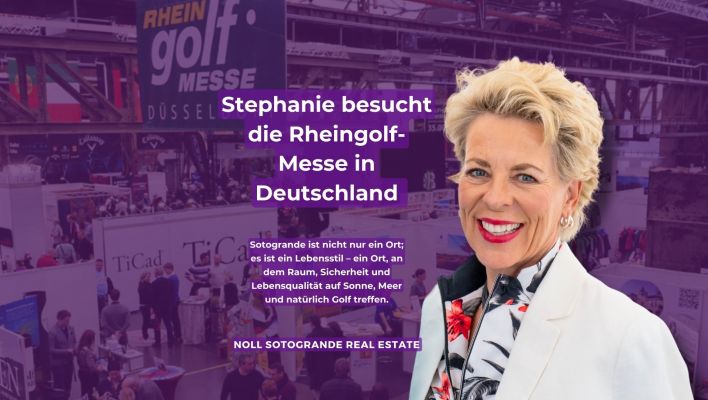 Stephanie besucht die Rheingolf-Messe in Deutschland
