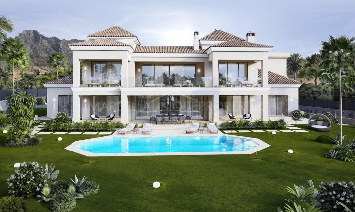 Luxury 6-bedroom villa project in Sierra Blanca, Marbella