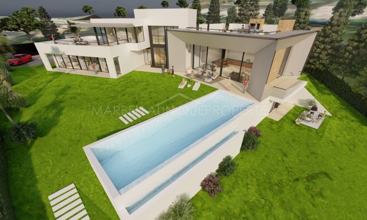 Terrain fantastique avec projet et permis pour villa à Haza del Conde
