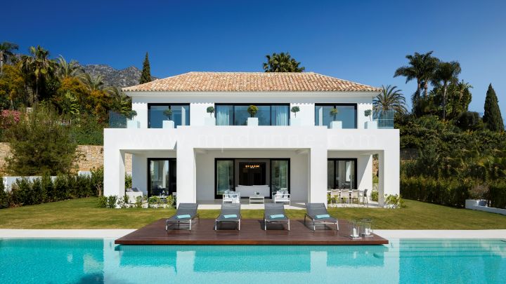Marbella Golden Mile, Sierra Blanca Beautiful New Modern Villa