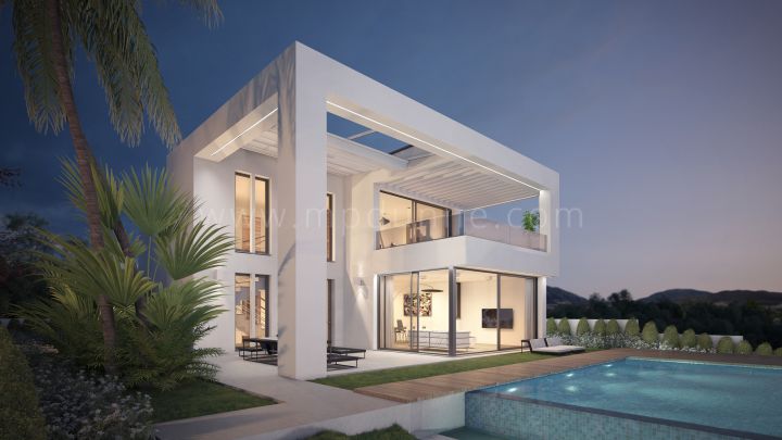 Mijas, New modern villa under construction in Mijas