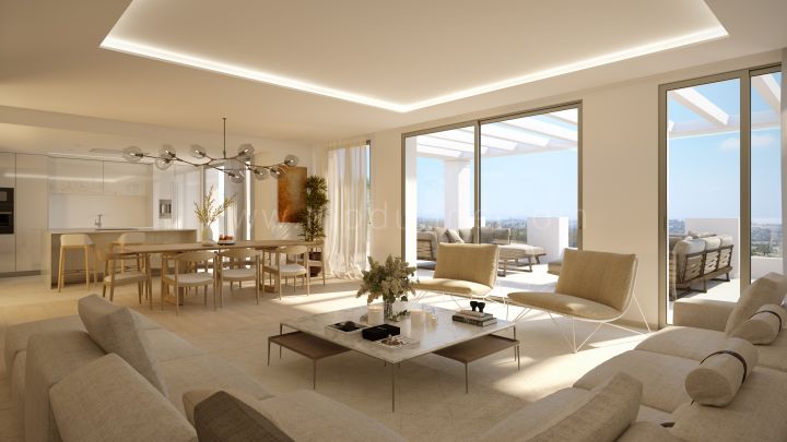 Nueva Andalucia, Exclusivo apartamento de 3 dormitorios con vistas privilegiadas en Nueva Andalucia