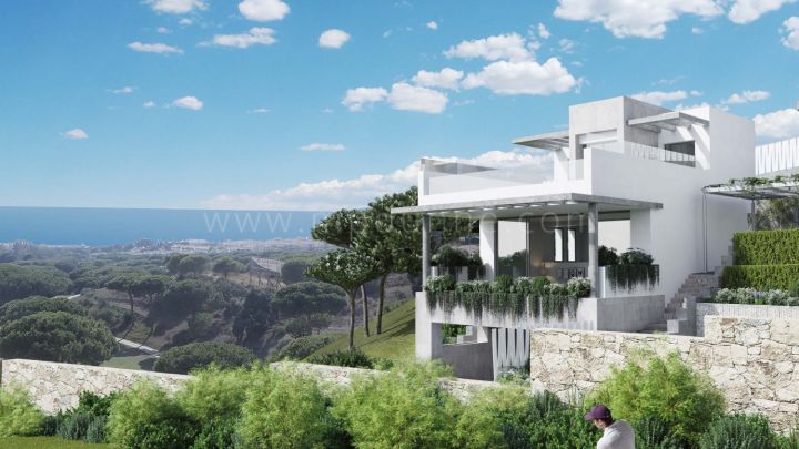 Marbella Este, Modernas casas adosadas en venta sobre plano en Cabopino