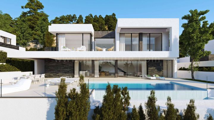 Benahavis, Nouvelles villas contemporaines en construction à Benahavís