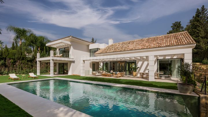 Estepona, Helt ny modern villa i El Paraíso