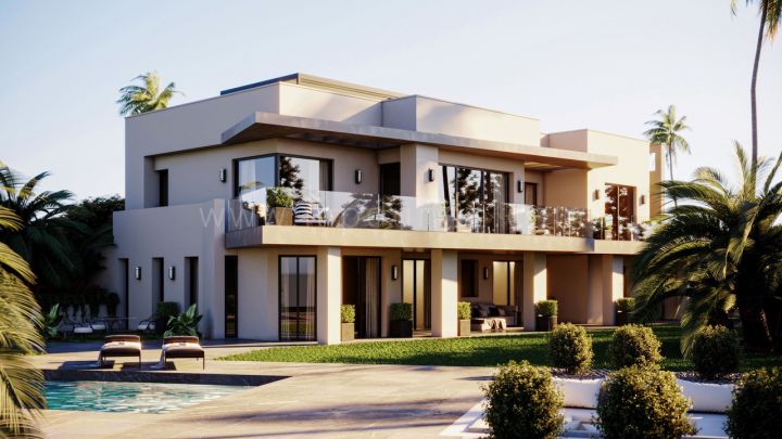 Marbella Golden Mile, New Modern Villa in Marbella Golden Mile with Panoramic Sea Views