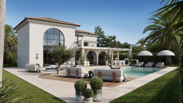 Frontline golf luxury villa for sale in Nueva Andalucia