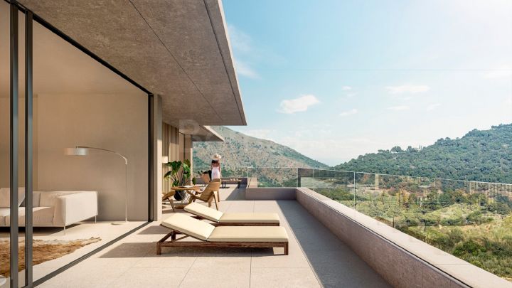 Modern penthouse with sea views for sale in Benahavis, Costa del Sol