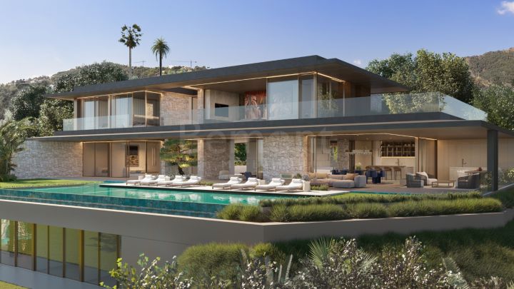 New build villa with panoramic views for sale in Marbella West