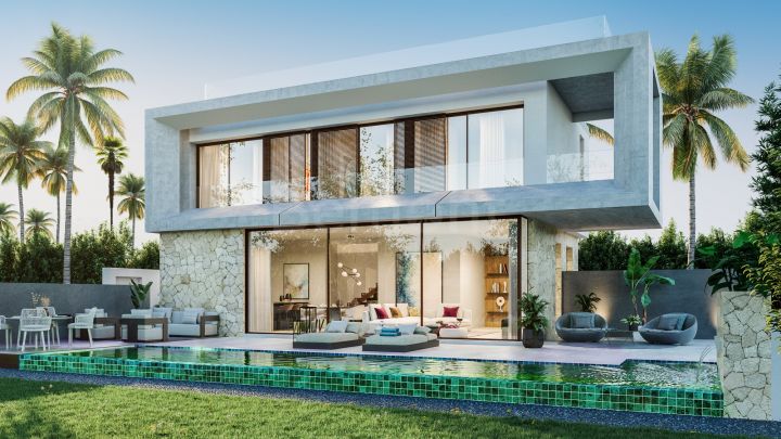 Beach side new build villa for sale in Marbella Golden Mile