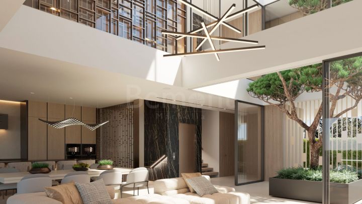 Contemporary luxury semi detached villa for sale in Nueva Andalucia