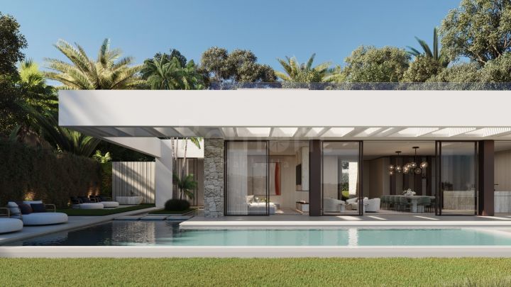 Front line golf new build villa for sale in Nueva Andalucia