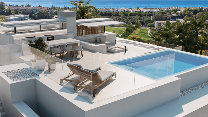New build semi-detached golf villa for sale in Marbella East