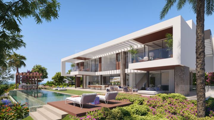 Modern villa with sea views for sale in Las Brisas, Costa del Sol