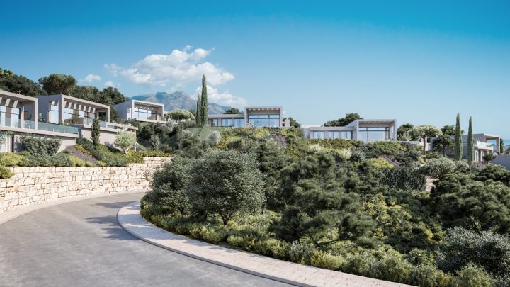 New build villa with panoramic sea views for sale in Benahavis, Marbella West