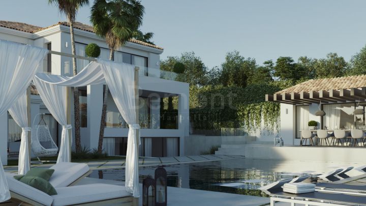 Luxury front line golf villa for sale in Los Naranjos Golf