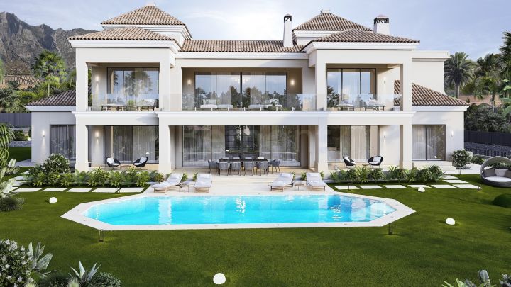 6-Bedroom new build luxury villa for sale in Marbella Golden Mile