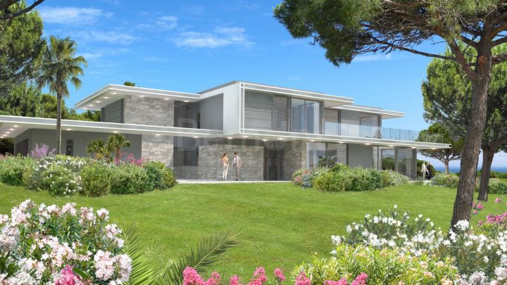 Front line golf new build villa for sale in Cabopino