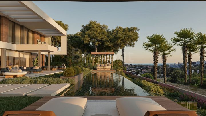 New build luxury villas with sea views for sale in a privileged golf area