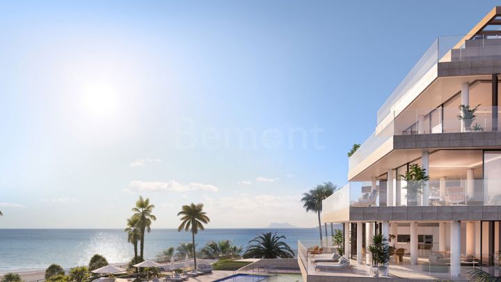 Modern front line beach apartment for sale in Estepona, Marbella West