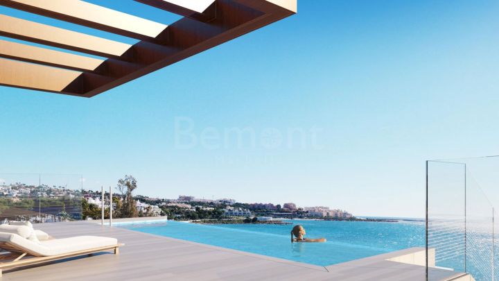 Luxury front line beach duplex penthouse for sale in Estepona, Marbella West