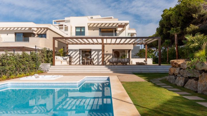 Luxury front line beach townhouse for sale in Estepona, Marbella West