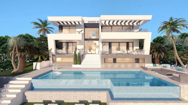 Villa moderne de nouvelle construction de 3 chambres à Mijas Golf, Marbella Est