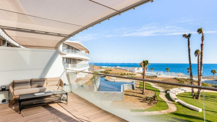Modern beachfront apartment for sale in New Golden Mile, Marbella West