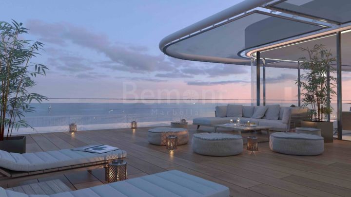 New build beachfront penthouse for sale in Marbella West