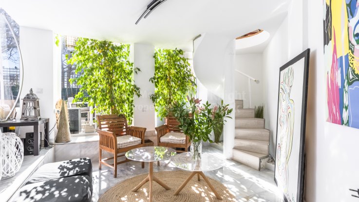 Apartamento dúplex cerca de la playa - Apartamento Planta Baja en venta en Marbella Milla de Oro