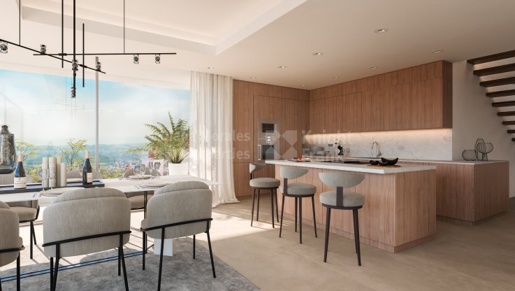 Duplex-Penthaus mit Panoramablick - Zweistöckiges Penthouse zum Verkauf in La Quinta, Benahavis