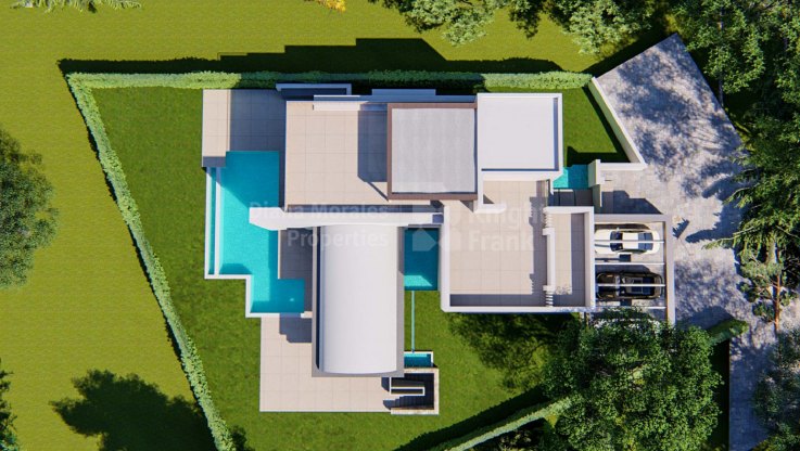 Moderne Villa mit Aufzug und Hallenbad - Villa zum Verkauf in Santa Clara, Marbella Ost