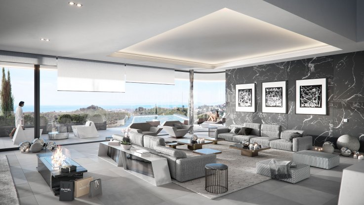 Projet clé en main pour une villa ultra design avec des vues imprenables - Villa à vendre à Real de La Quinta, Benahavis
